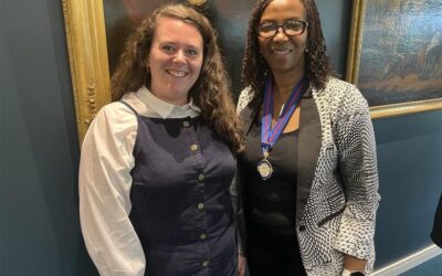 Jessica Hird attends the RTPI Presidential visit