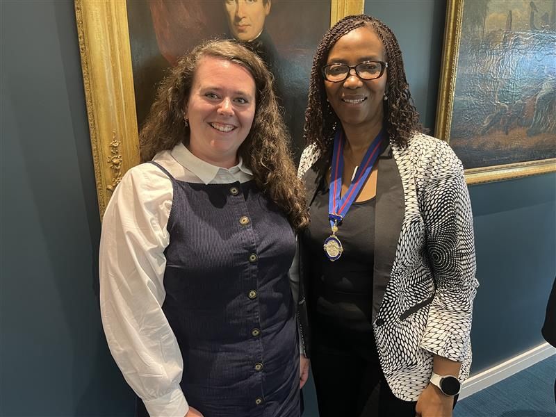 Jessica Hird attends the RTPI Presidential visit