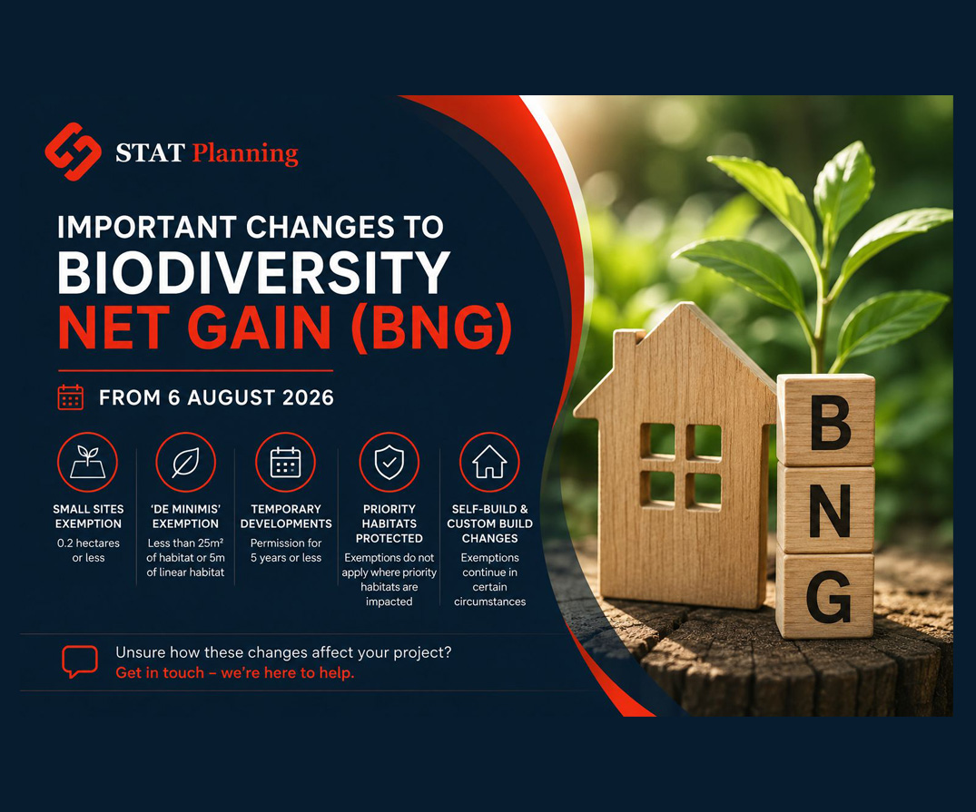 Important Changes to Biodiversity Net Gain Exemptions